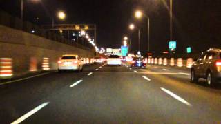 Ville Marie Expressway Autoroute 720 eastbound Night [upl. by Jerroll]