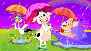 La Vaca Lola juega bajo la lluvia  La Vaca Lola  Canciones infantiles [upl. by Erreid]