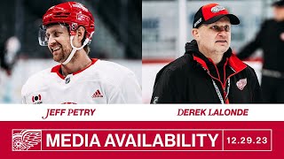 Jeff Petry Derek Lalonde Morning Skate Updates  Dec 29 vs NSH [upl. by Eedak]