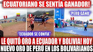 PERUANO SUPERÓ A BOLIVIA Y ECUADOR PARA LLEVARSE ORO Y CAMPEONAR EN LOS BOLIVARIANOS BICENTENARIO [upl. by Yarg]