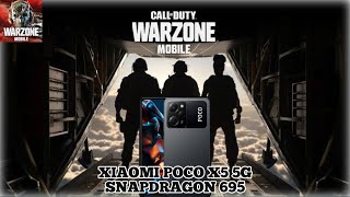 Warzone Mobile en el Xiaomi Poco X5 5GSnapdragon 695 Battle Royale [upl. by Aluino]