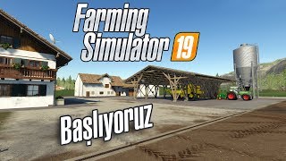 ÇİFTLİĞİ KURUYORUZ  Farming Simulator 19 Türkçe oynanış  Bölüm 1 [upl. by Xirdnek933]