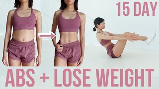 GET ABS  LOSE WEIGHT IN 15 DAYS  New Year Challenge  Emi [upl. by Beera]