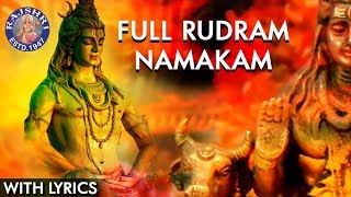 Rudram Namakam With Lyrics  Powerful Lord Shiva Stotras  Traditional Shiva Vedic Chant With Lyrics [upl. by Matthaus]