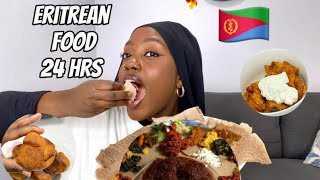 Taste of Eritrea Eating Eritrean Food For The Whole Day [upl. by Ayikahs872]