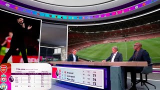 Pundits Theres no margin for error for Arsenal in title race say Ian Wright and Glenn Hoddle✅ [upl. by Aklog]