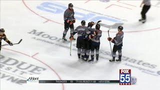 Lindens two goals lifts Komets to 31 win [upl. by Audris]