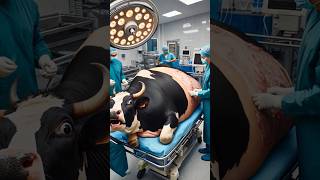 Doctor saved pregnant black cow cow cowlover animals pets rescueanimals helptheanimals calf [upl. by Annim323]