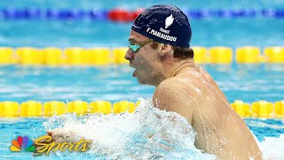 Leon Marchand takes TRIPLE CROWN with 400m IM win in Singapore  NBC Sports [upl. by Alol]