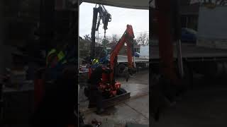 Mini Excavator  Bobcat 322 Swing motor and swing bearing repair [upl. by Wieren]