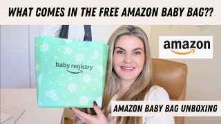 AMAZON BABY WELCOME KIT UNBOXING  Amazon Free Baby Registry Bag  Get Free Baby Stuff [upl. by Beau]