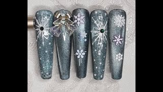 Snowflake Nail Art [upl. by Renard]