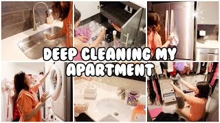 DEEP CLEANING MY ENTIRE APARTMENT  CLEANING MOTIVATION  SPEED CLEAN WITH ME [upl. by Anih]