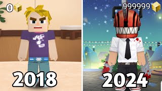 2018 vs 2024 in Blockman Go Skin [upl. by Kano217]