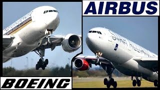 Boeing 777 VS Airbus A340 Full HD1080p Must Watch [upl. by Nyvar]