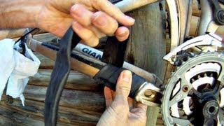 How to Make a Chainstay Protector  the Original Inner Tube Protector [upl. by Greenwood632]