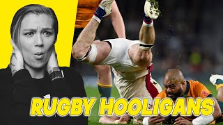 AMERICAN REACTS TO RUGBY HOOLIGANS  AMANDA RAE [upl. by Junina]