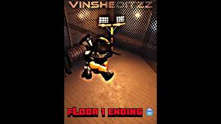 Floor 1 Ending Vs Floor 2 Ending credits to bylight for clips edit cool viral vs roblox [upl. by Martainn]