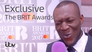 The BRIT Awards 2017  Stormzy Interview  ITV [upl. by Goff]