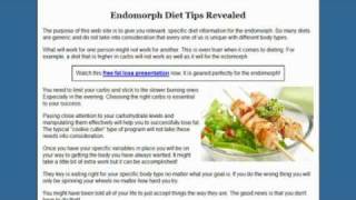 Endomorph Diet  3 Tips That Will Always Work [upl. by Gnoh]