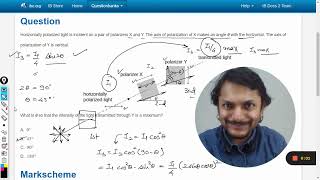 Horizontally polarized light is incident on a pair of polarizers X and Y The axis of polarization [upl. by Landre372]