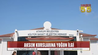 Atakum Belediyesi Kültür Sanat ve Eğitim Merkezi’ndeki kurslara kadınlardan yoğun ilgi [upl. by Tennes142]