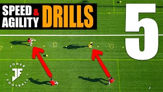 SPEED amp AGILITY DRILLS FOR EVERY FOOTBALLER ⚽️⭐️  JONER FOOTBALL [upl. by Douville]