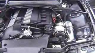 E46 BMW AA Supercharged 325Ci Small Burnout [upl. by Kazue]