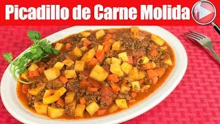 Picadillo de Carne Molida  Receta Facil y Delicioso  Recetas en Casayfamiliatv [upl. by Favata679]