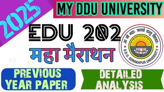 EDU 202 MAHA MARATHON EDU 202 MCQ BA 3 SEM EDUCATION MCQ EDU 202 OBJECTIVE QUESTIONEDU 202 PYQ [upl. by Cherlyn569]