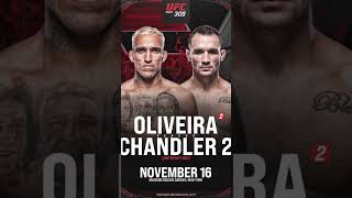 Chandler vs Oliveira 2 confirmed [upl. by Arnoldo]