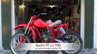 secondo avviamento aprilia rc 50 1981 [upl. by Maleeny]