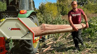 Youve never seen a Wood Chipper this powerful FREE FIREWOOD for me [upl. by Peednus]