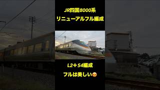 JR四国8000系リニューアル車！フル編成良き！ jr四国 鉄道 shorts [upl. by Bevon]