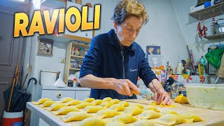 ITALIAN NONNA Makes Fresh RAVIOLI Filled with her Homemade Ricotta [upl. by Yaral]