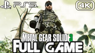 METAL GEAR SOLID 3 PS5 Gameplay Walkthrough FULL GAME 4K 60FPS No Commentary Master Collection [upl. by Smoot]