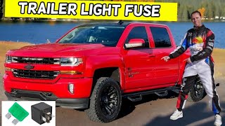 CHEVROLET SILVERADO TRAILER FUSE LOCATION REPLACEMENT 2014 2015 2016 2017 2018 2019 [upl. by Redlac256]