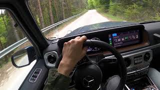 Mercedes G500 2020 POV  winding road [upl. by Annekcm679]