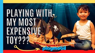 Playmobil Pirates Raiders Ship Pretend Play  Mateo Monkey [upl. by Garrott]