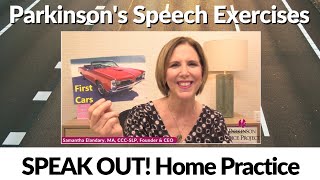 Parkinsons Speech Exercises First Cars [upl. by Neeven]