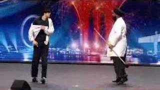 Funny Michael Jackson dancing Britains got talent 2008 [upl. by Cassy]