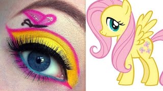 My Little Ponys Fluttershy Makeup Tutorial [upl. by Artnoed]