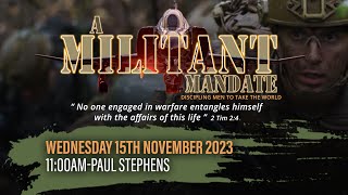 Wednesday 15th Nov 2023  1100AM  Ps Paul Stephens  Melbourne Bible Conference 2023 [upl. by Necaj]