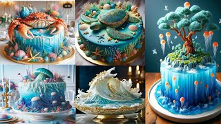 Ocean theme cake ideas  Ocean theme cake designs  Ocean theme cake images  foodfusion [upl. by Schreibe]