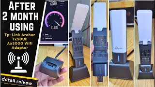 After 2 Month Using  TpLink Archer Tx50Uh Ax3000 High Gain Wireless USB Adapter Detail Review [upl. by Obbard]