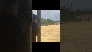 Micro AR Pistol out to 100 yards countrymusic music cool sniper pewpew dimelooutdoors viral [upl. by Johnsson607]