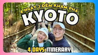 🇯🇵Du Lịch Nhật Bản  Tất Tần Tật 4 ngày ở KYOTO Đi đâu Ăn gì Ở đâu  4 DAYS ITINERARY IN KYOTO [upl. by Schwarz]