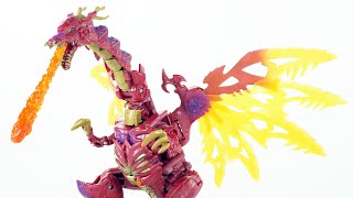 Transformers Legacy Beast Wars Megatron Transmetals 2 Leader Dragon Hasbro Action Figure Review [upl. by Barton]