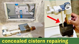 How to repair concealed cistern leakage [upl. by Laekcim]