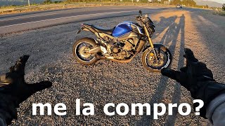 Probando la Yamaha mt09 v3 por primera vez  Greg Biker [upl. by Ecitnirp]